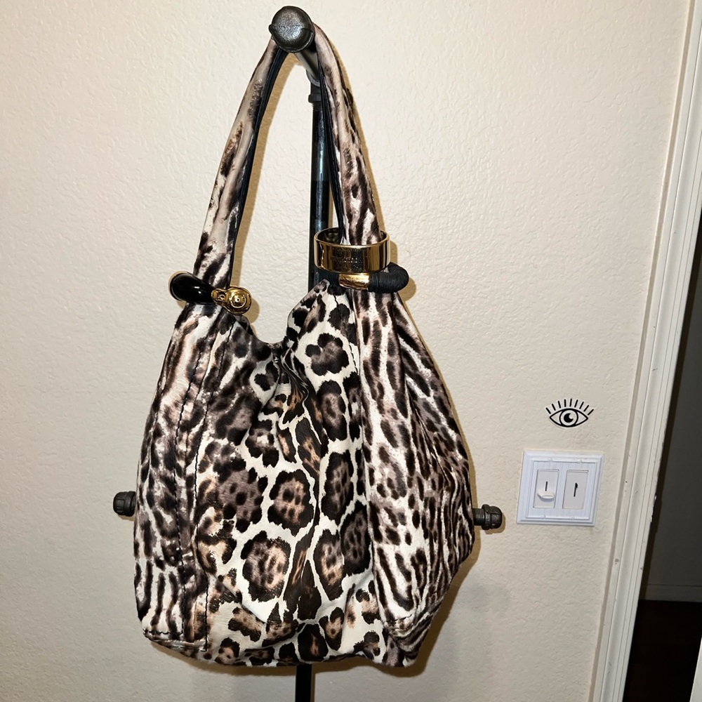 SOLD     jimmy choo leopard bag